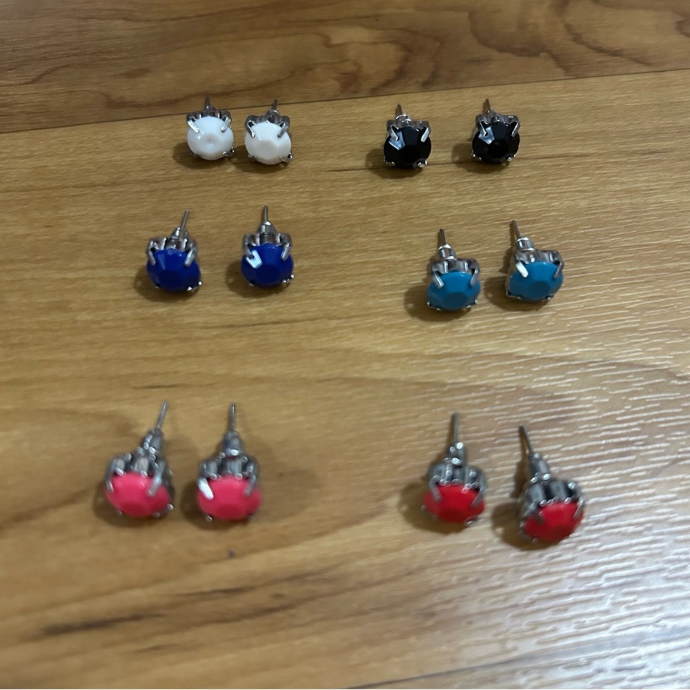 Colorful Stud Earring Set - Picture 1 of 1